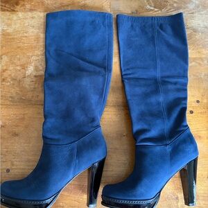 Brand new in box! Women's Tall Blue High-Heel Boots